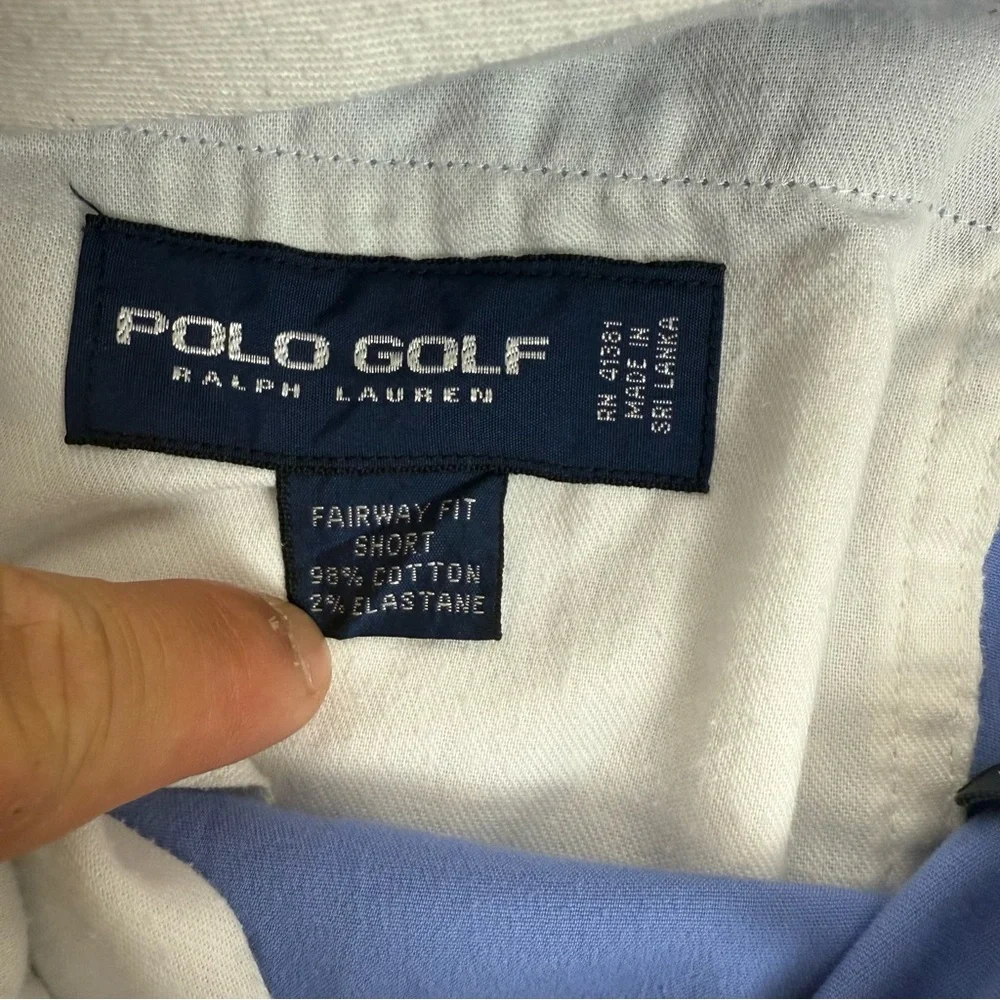 Polo Golf Ralph Lauren Fairway Fit Short Size 36‎ Men’s Blue Flat Front